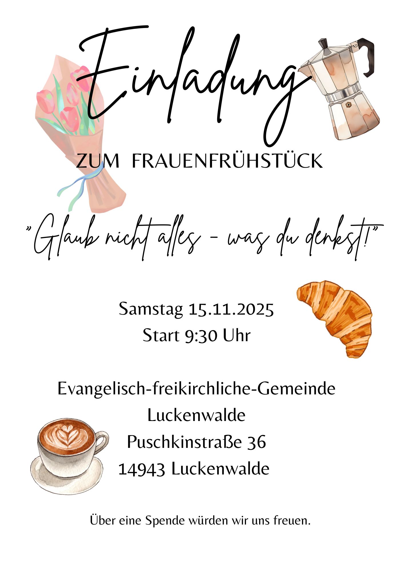 Wir laden Sie herzlich ein